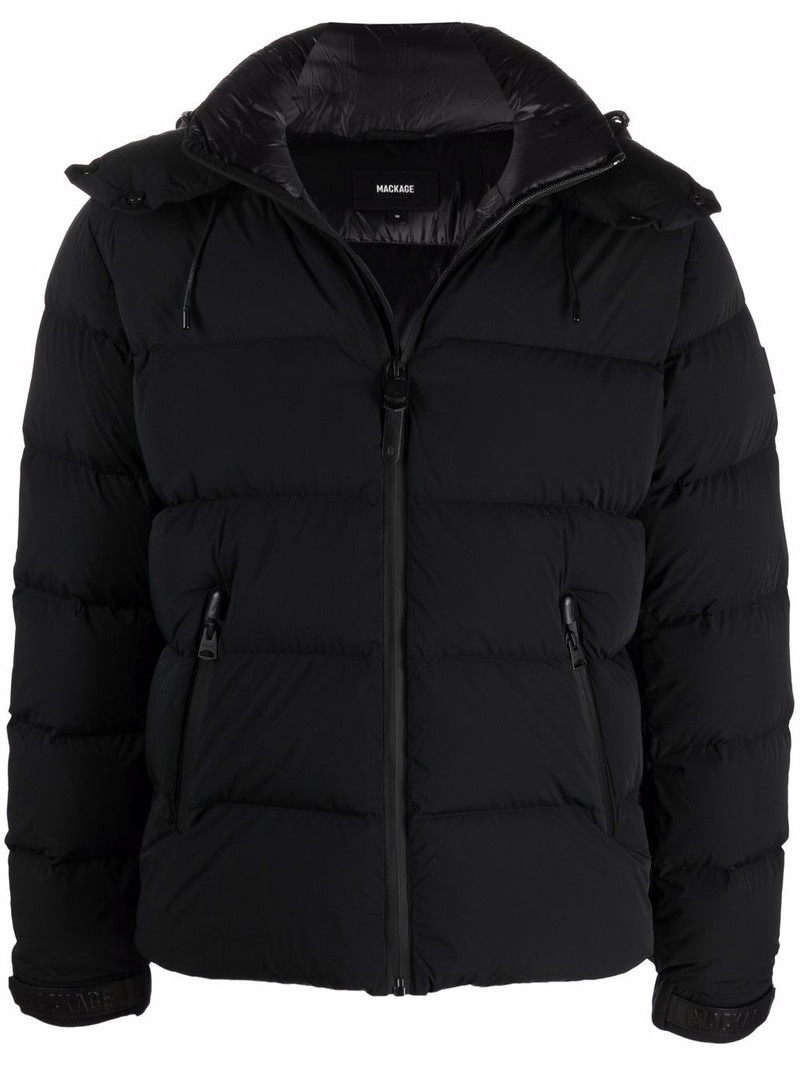 hooded feather-down padded jacket 1