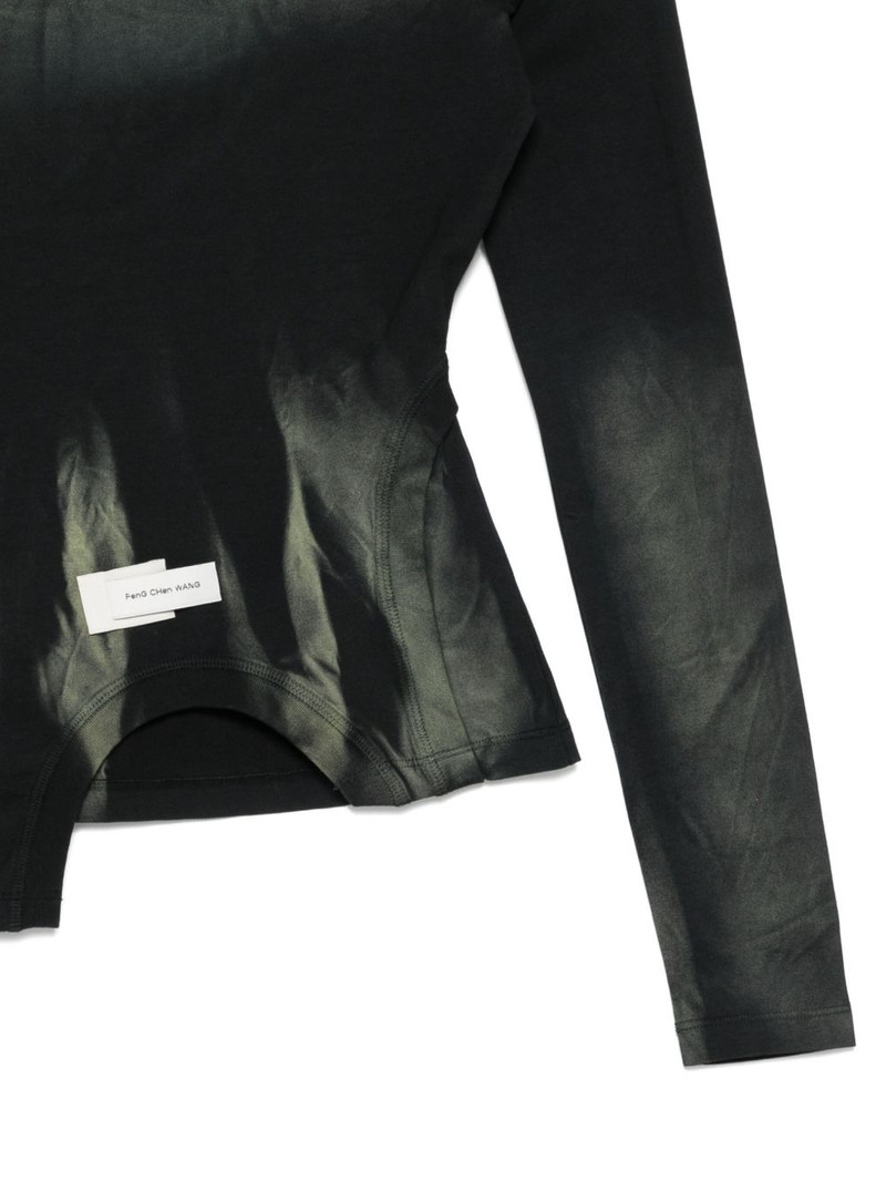 panelled asymmetric T-shirt 3