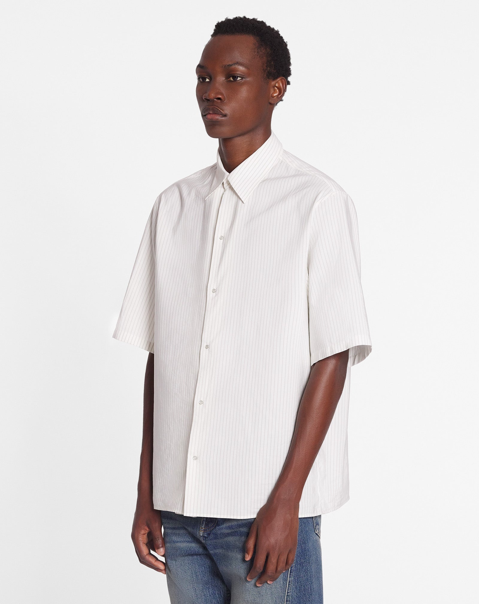 LOOSE-FITTING SHIRT WITH GUSSET - 3