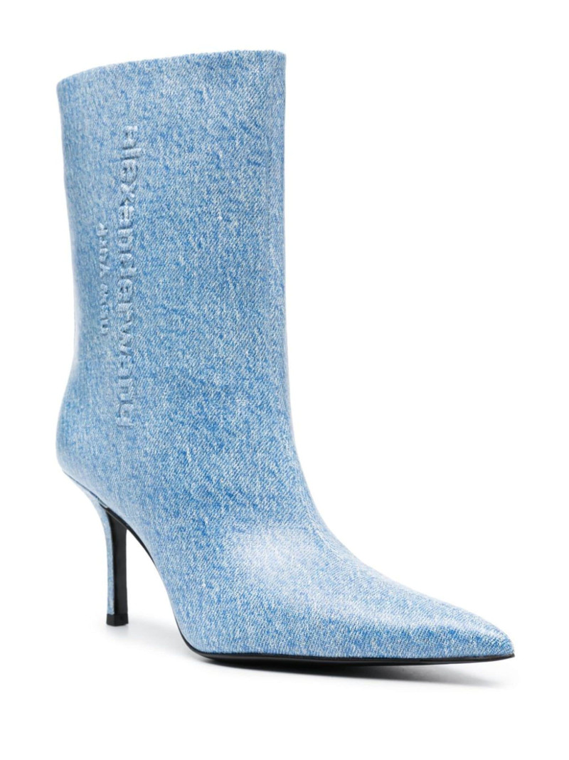 Alexander Wang Delphine 90mm denim boots outlook