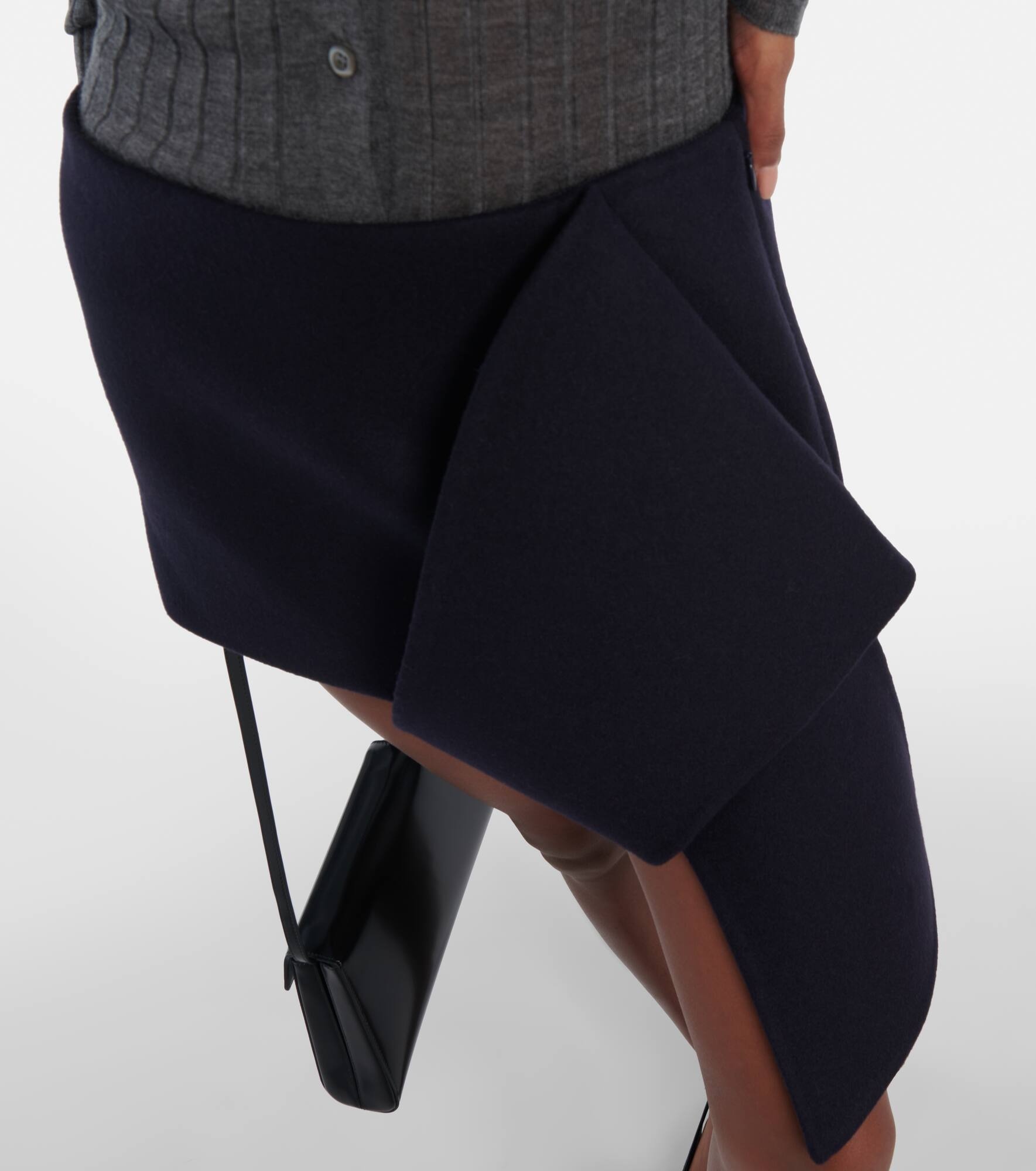 Cloth wool and cashmere miniskirt - 5