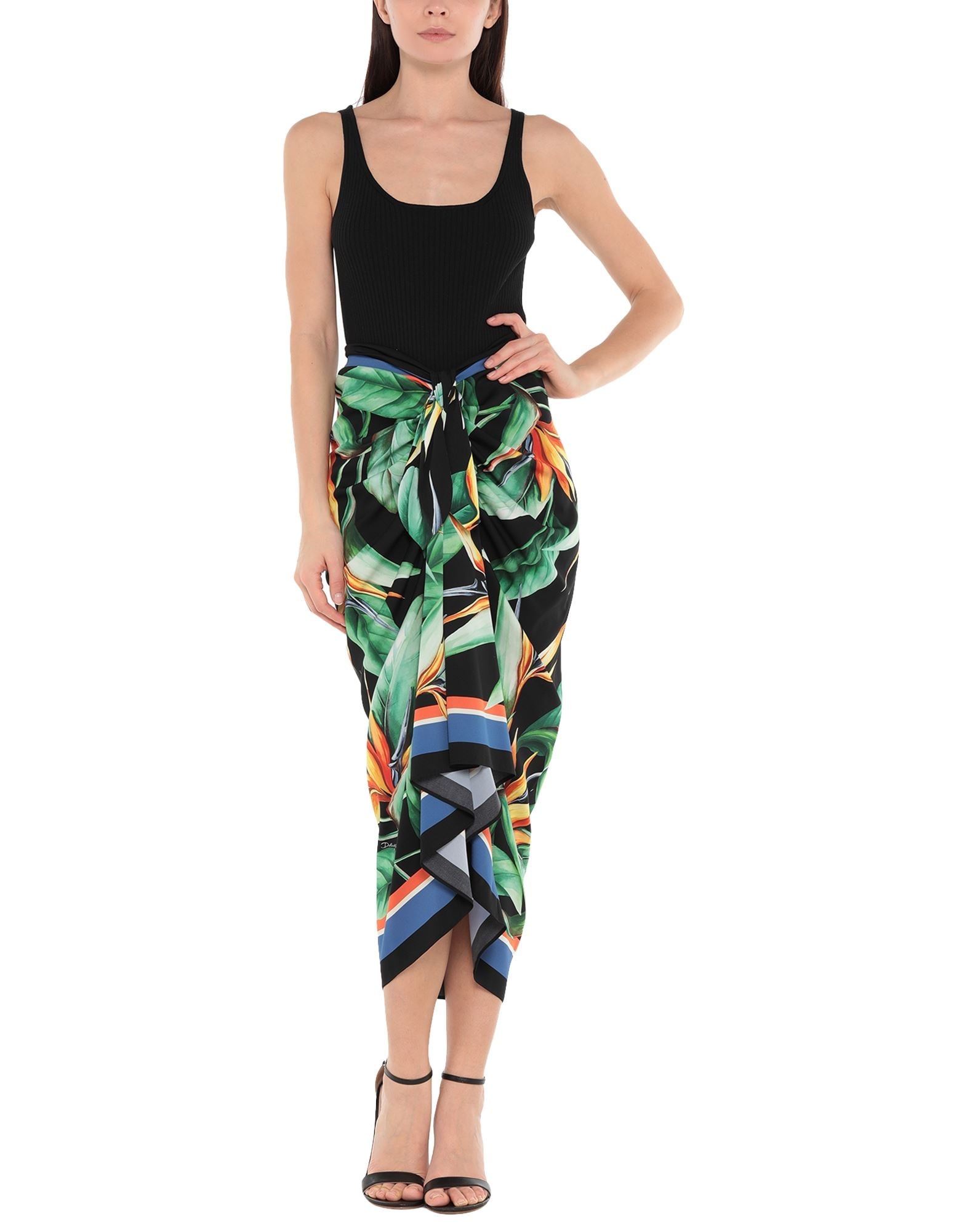 Black Women's Midi Skirt - 2