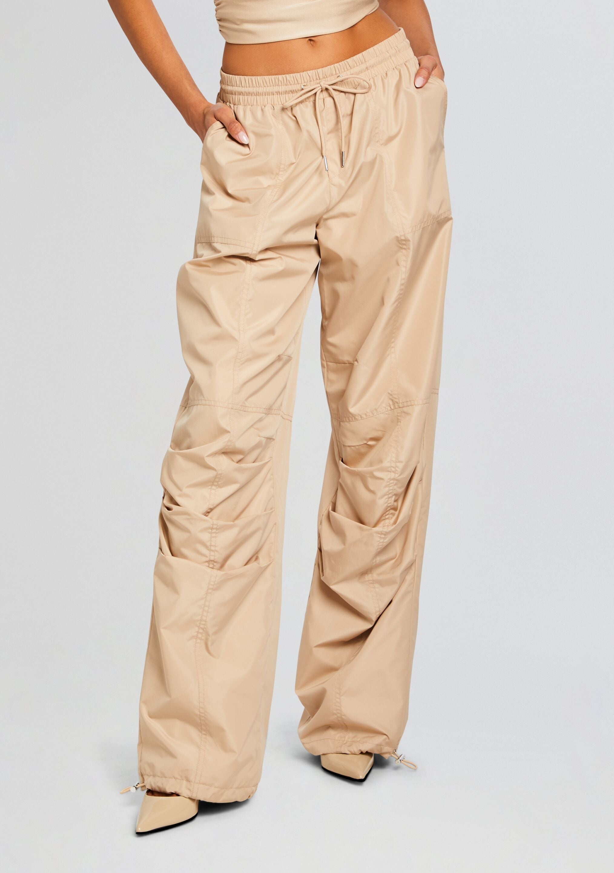 ADELIA RUCHED CARGO PANT - 1