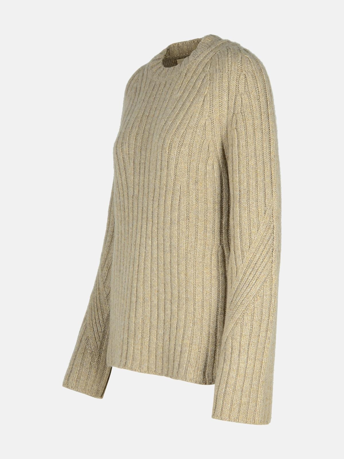 'CALVIN' BEIGE CASHMERE SWEATER - 2