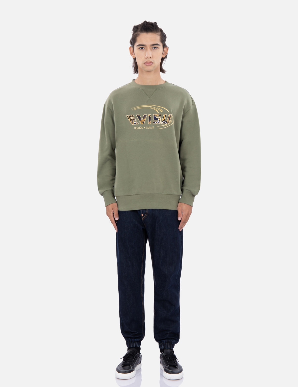 Tattoo Koi-Pattern Logo Print Sweatshirt - 5