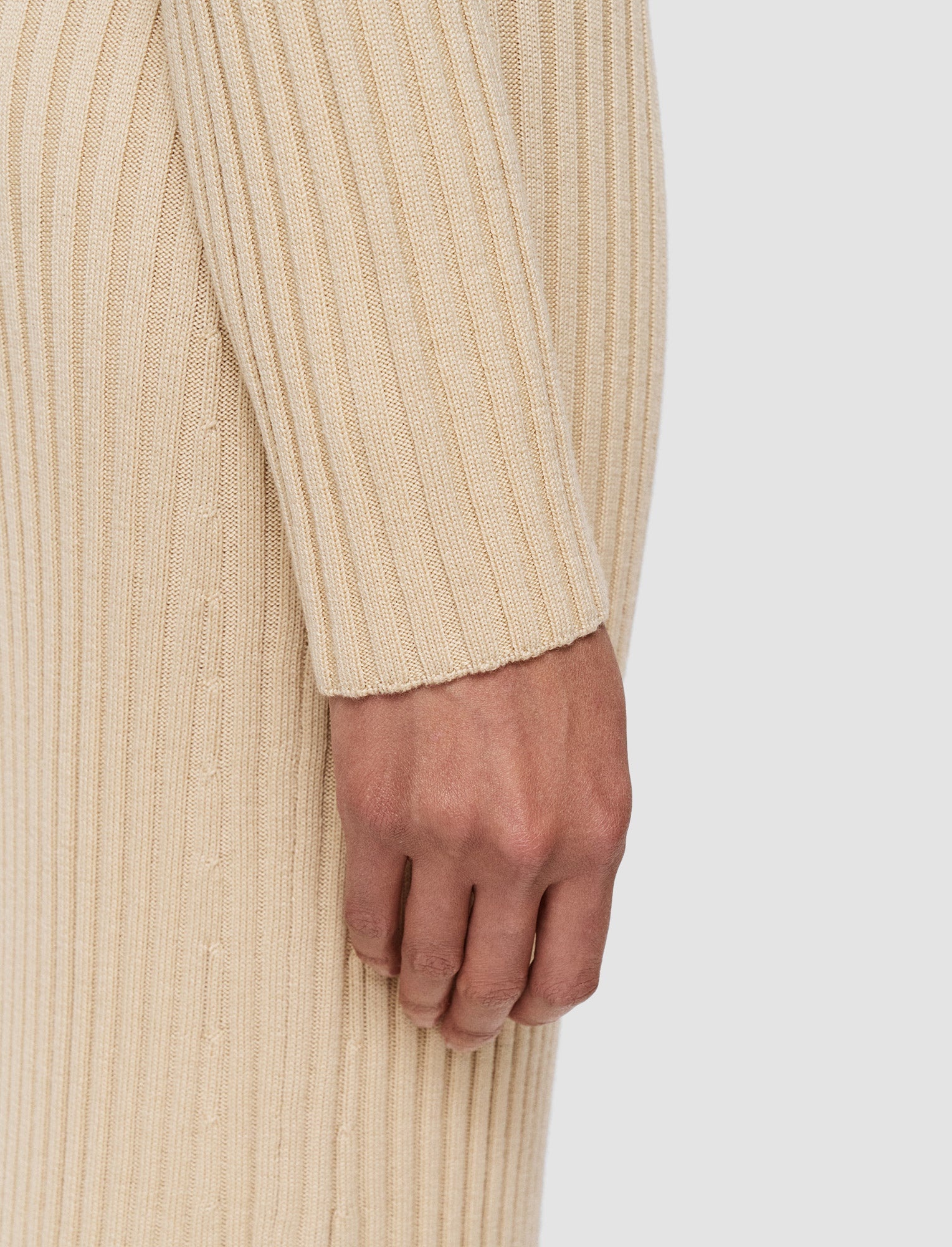 Merino Silk Rib Dress - 4
