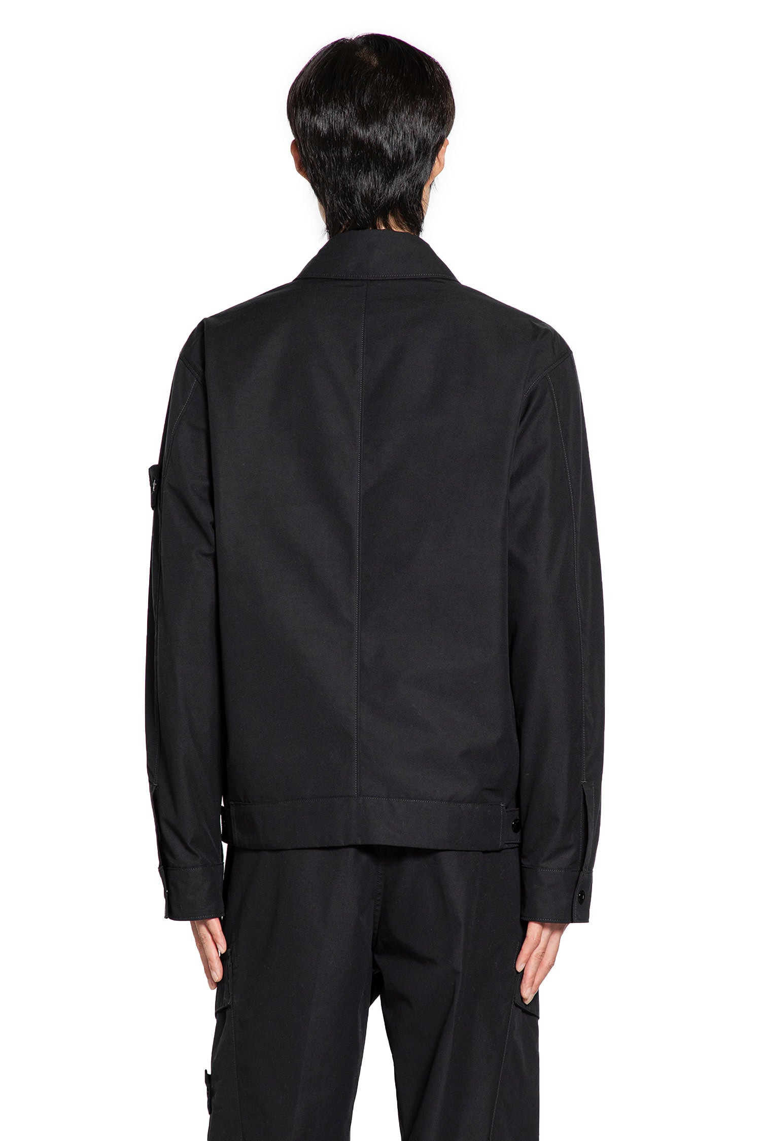 1200128 Stretch Cotton Satin Overshirt - 3