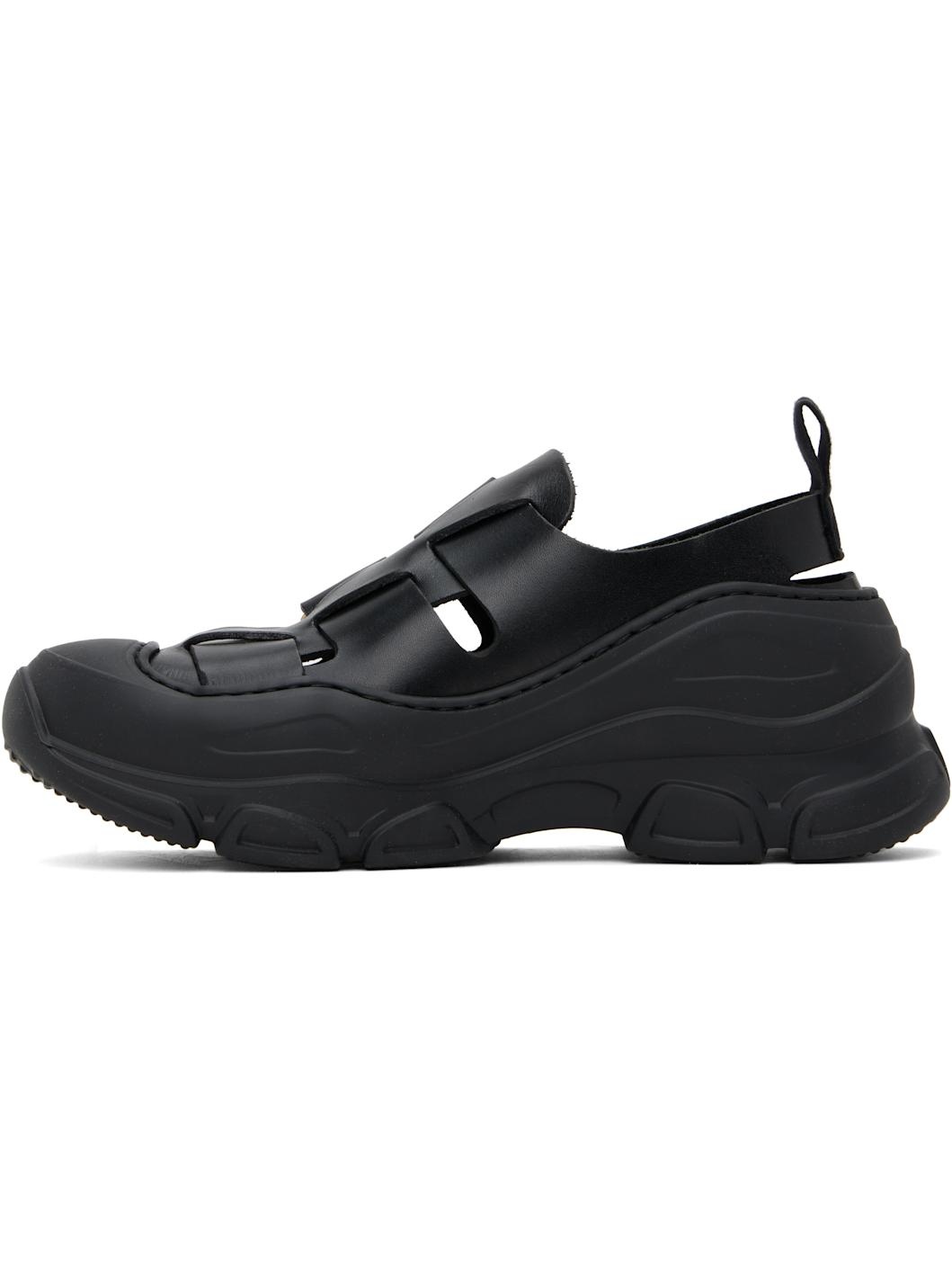 Black Catch Stomper Sneakers - 3