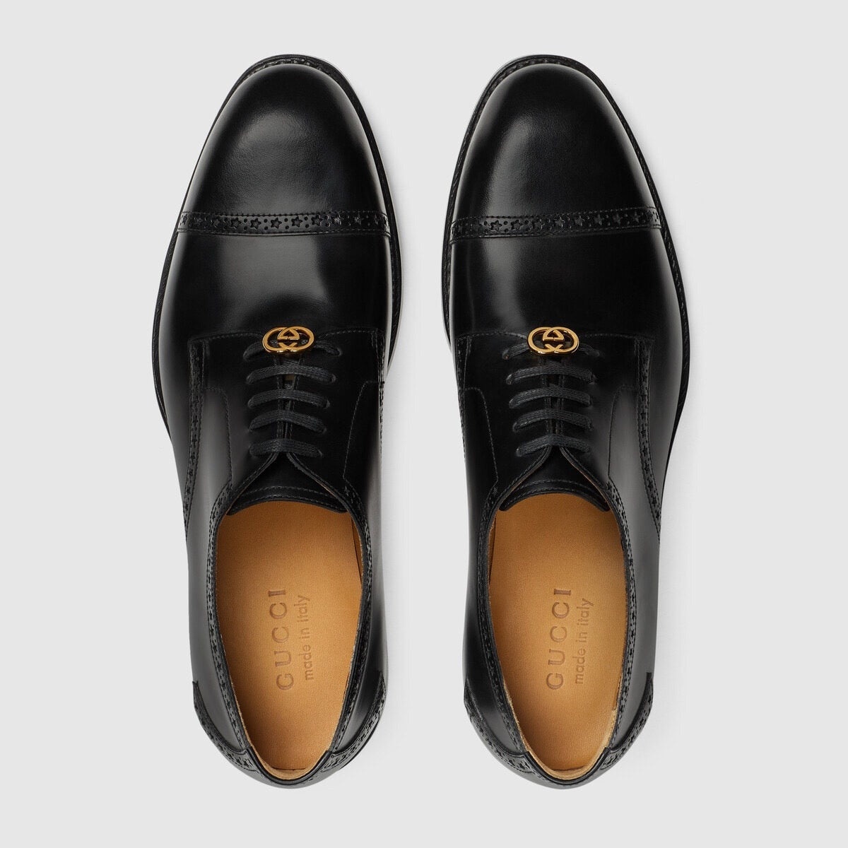 Gucci Brogue Details Lace Up Shoes - 3