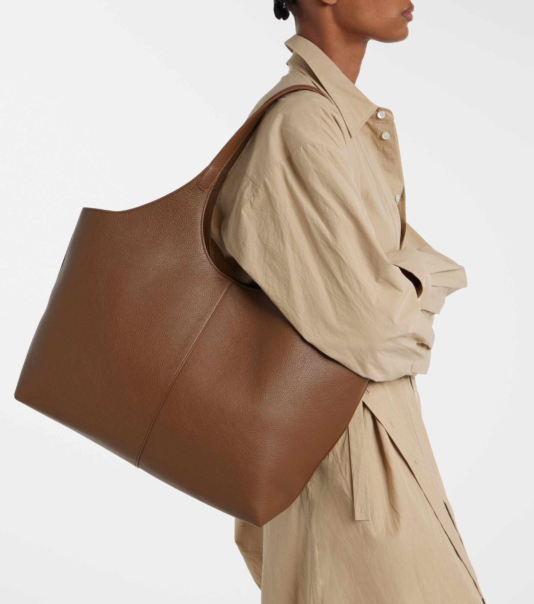 Cabas Supple XL leather tote bag - 2