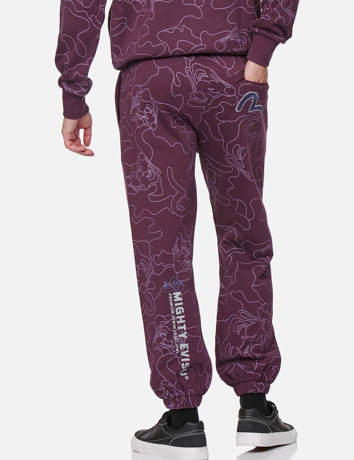 ALLOVER LINEAR CAMOUFLAGE PRINT SWEATPANTS - 3