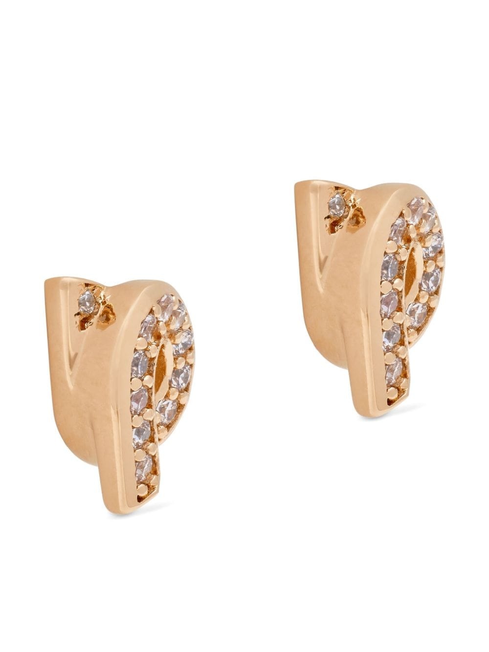 Giancini rhinestone-embellished stud earrings - 2