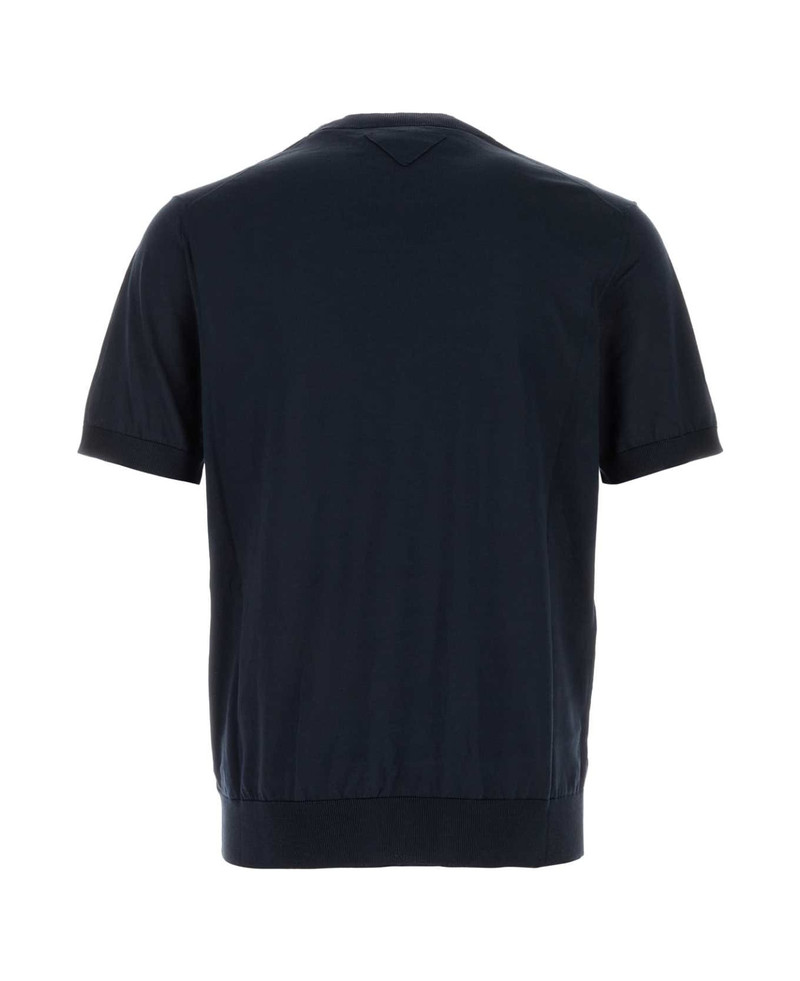 Prada Navy Blue Silk Sweater outlook