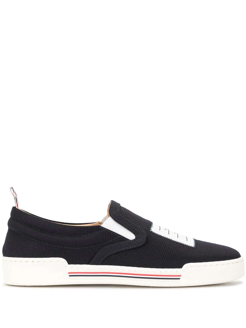 logo-patch slip-on sneakers - 1