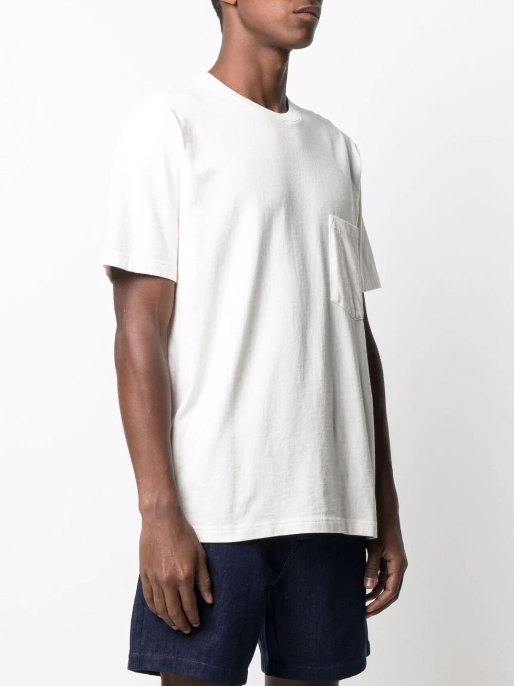 patch-pocket recycled cotton T-shirt - 3