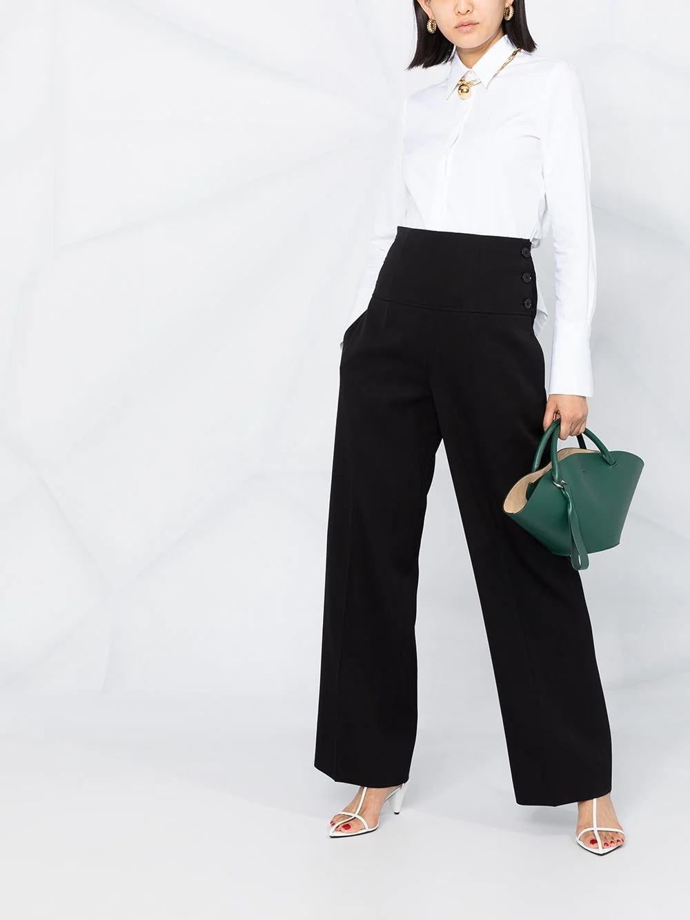 wide-leg tailored trousers - 2