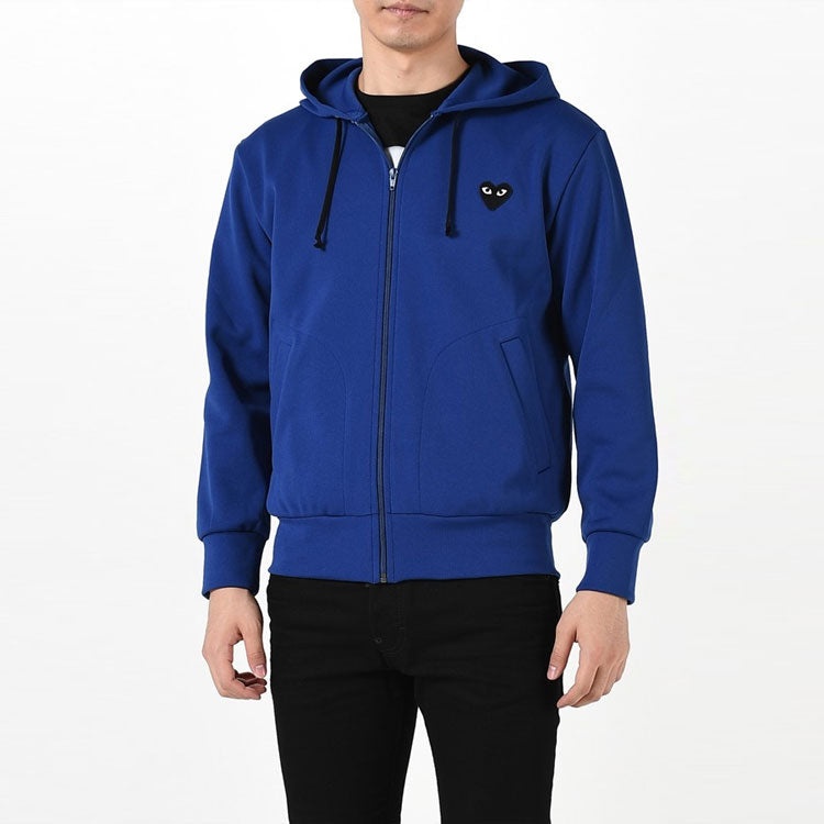 COMME des GARCONS PLAY Zip Up Hoodie 'Blue' AZ-T254-051-2 - 3