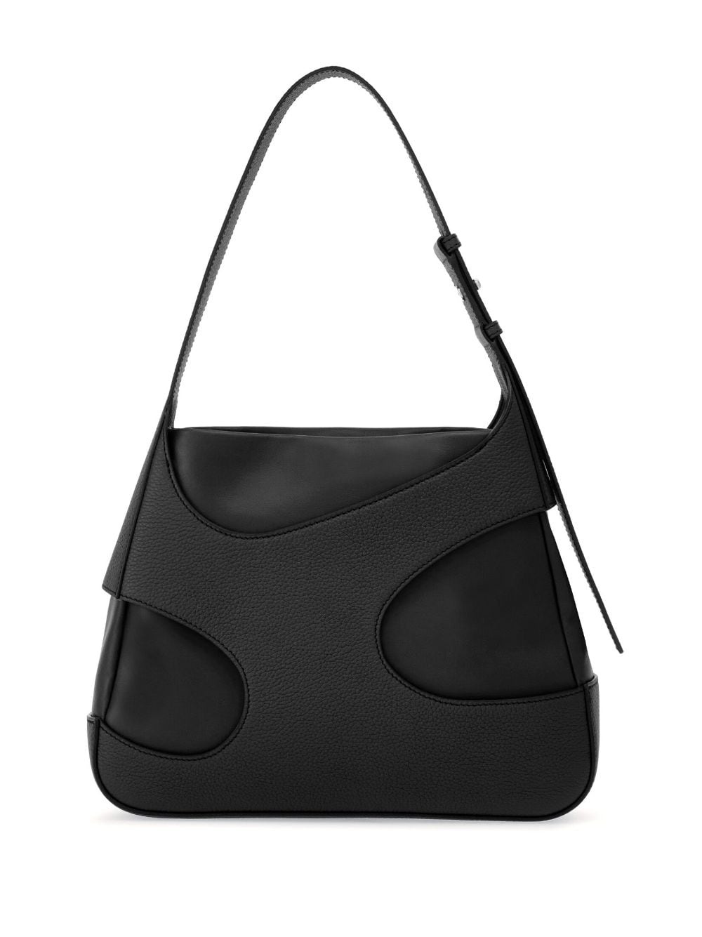logo-print cut-out detailing shoulder bag - 3