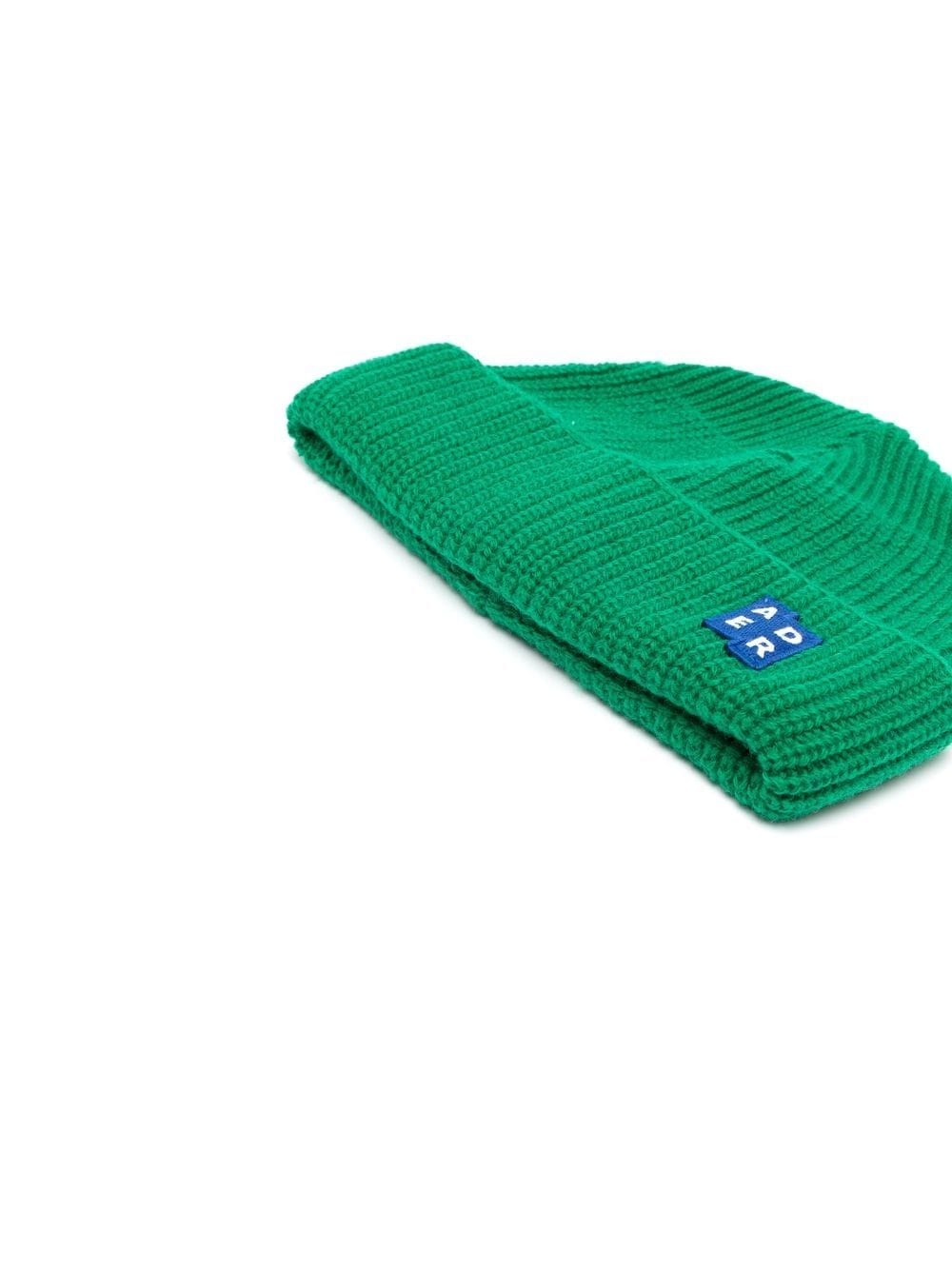 logo-patch ribbed-knit beanie - 2