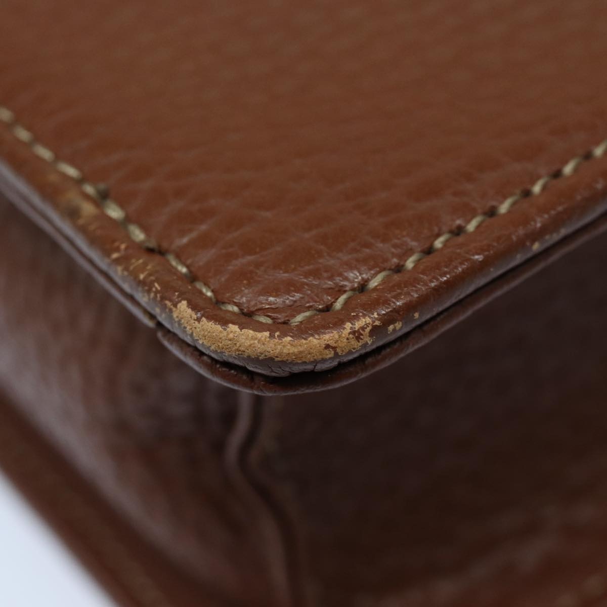 Burberry Hand Bag Leather Bordeaux Silver - 14