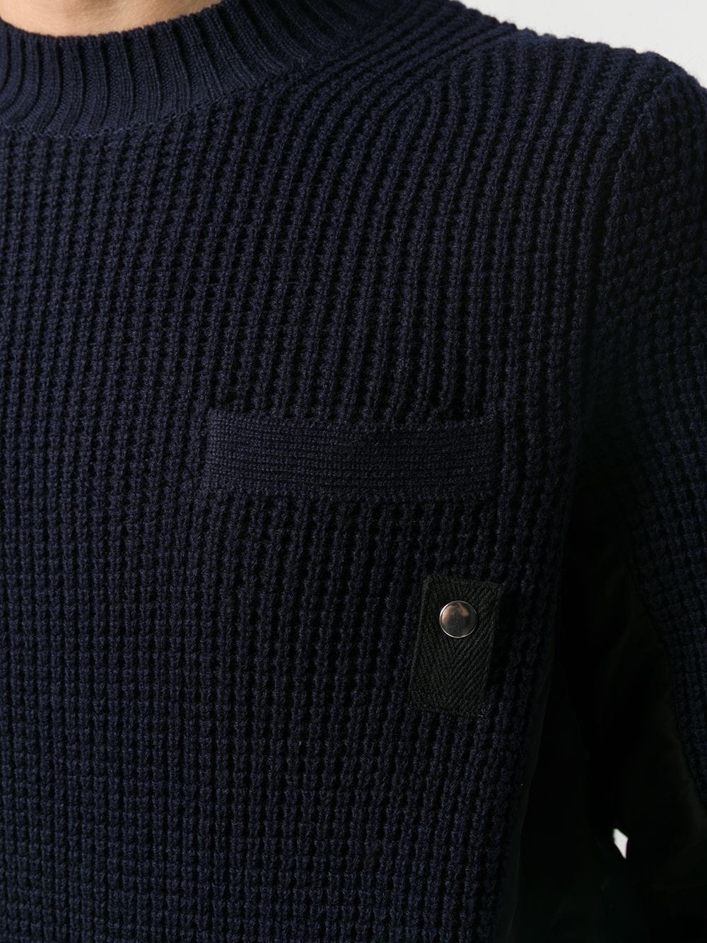 contrast panel sweater - 5