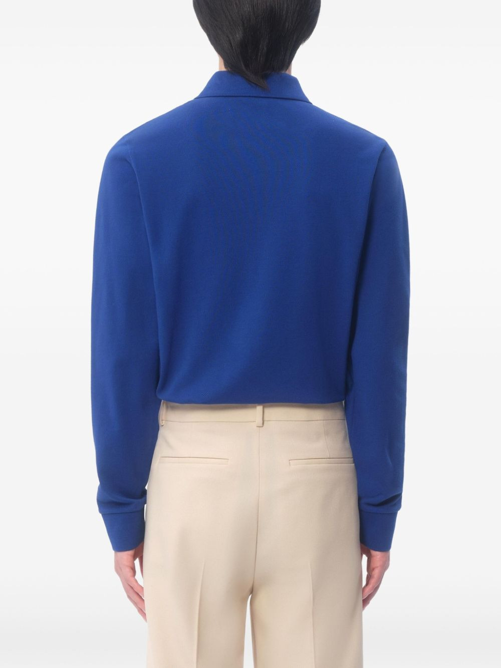 VLogo-embroidered polo shirt - 4