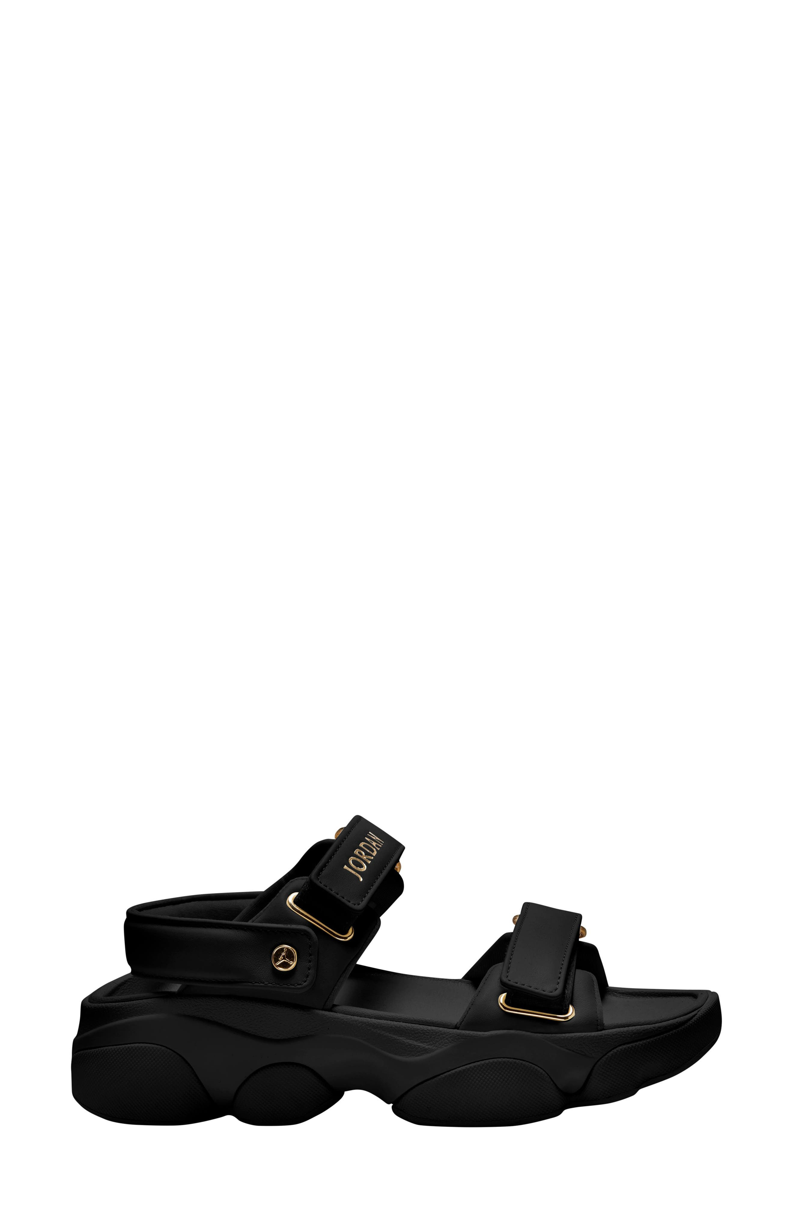 Jordan Deja Sandal in Black/Metallic Gold at Nordstrom - 1