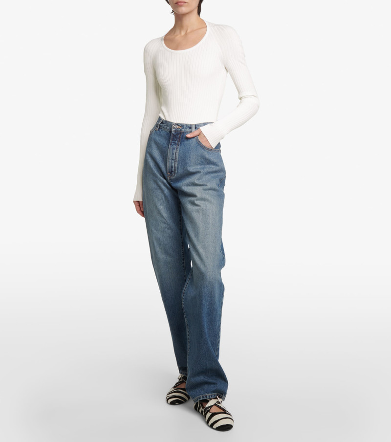 Alaïa Ribbed-knit bodysuit outlook