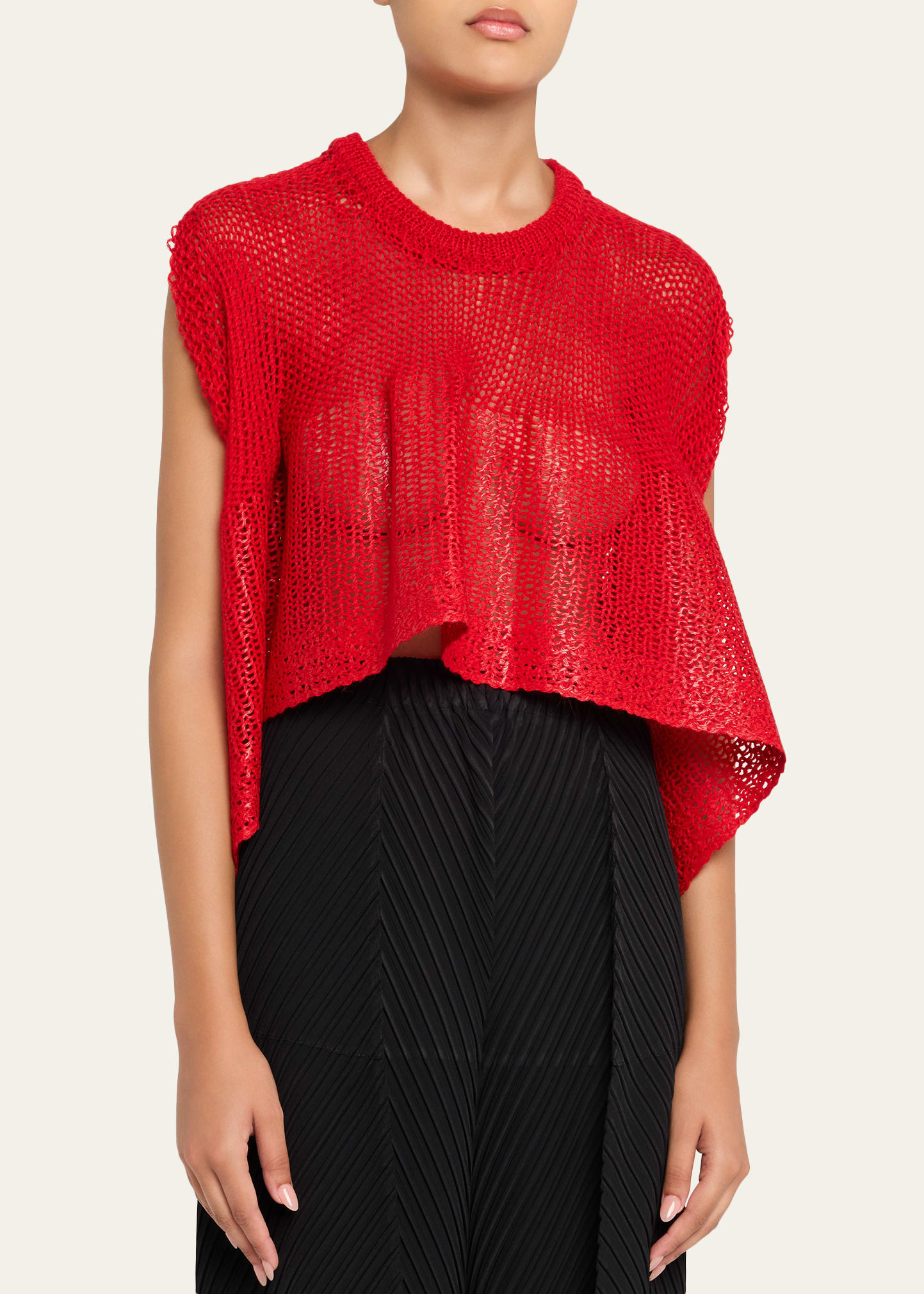 Open-Knit Sleeveless Top - 4