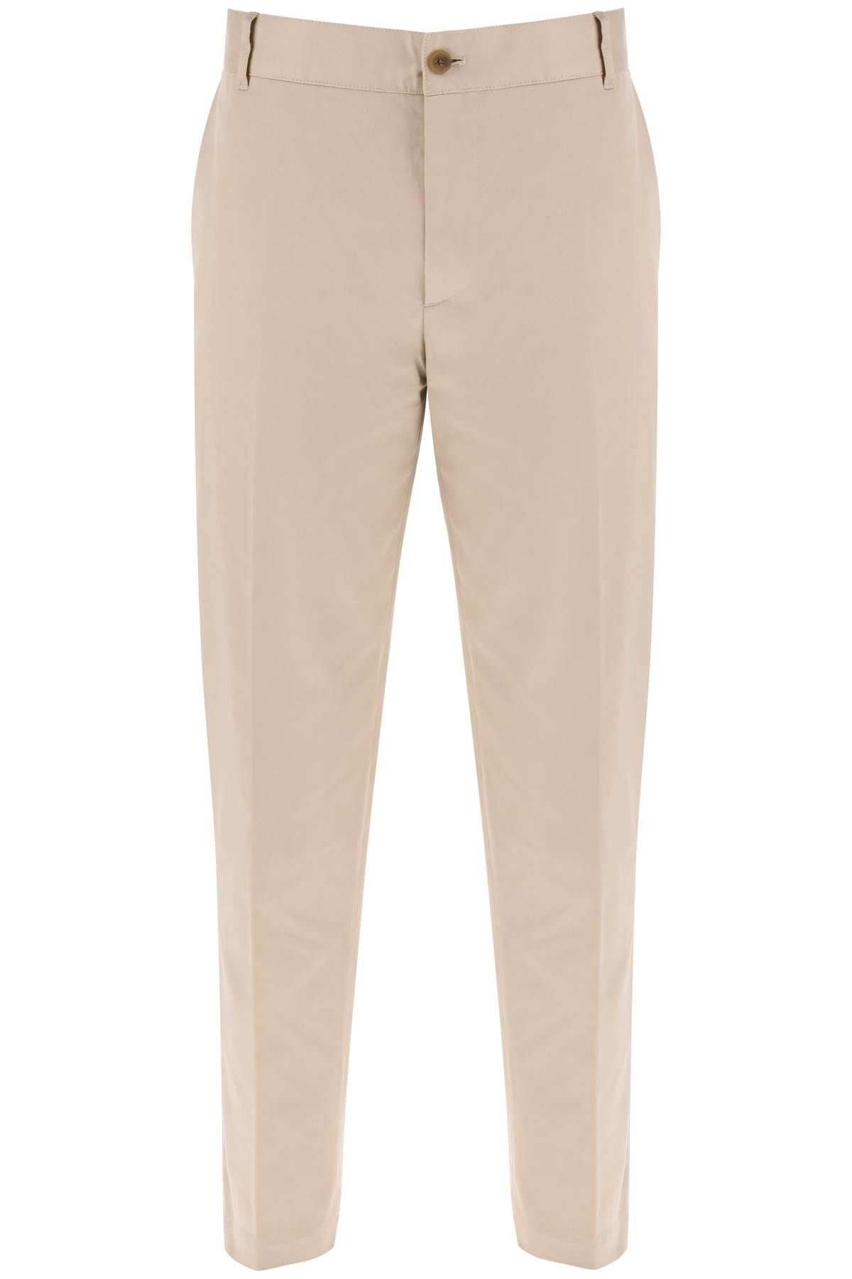 PANTALONI CHINO IN GABARDINA DI COTONE - 1