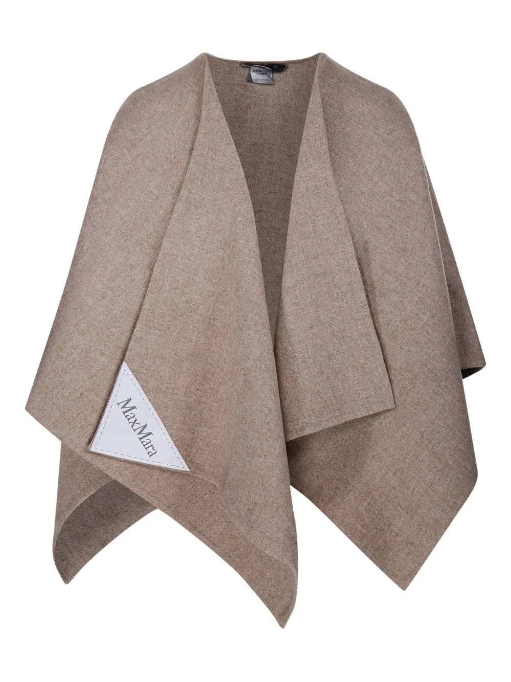 logo-patch asymmetric cape - 1