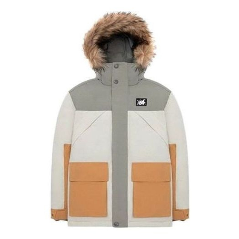 New Balance x Tyakasha Color Block Jacket 'Grey White Orange' NPA4N413-BEI - 1
