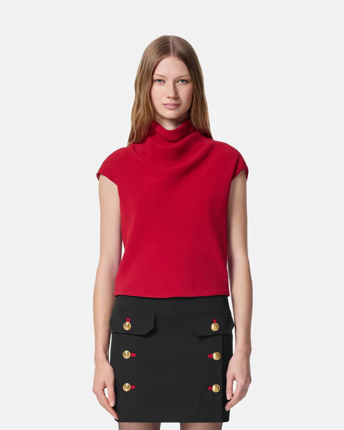 Cady Draped-Neck Top - 4