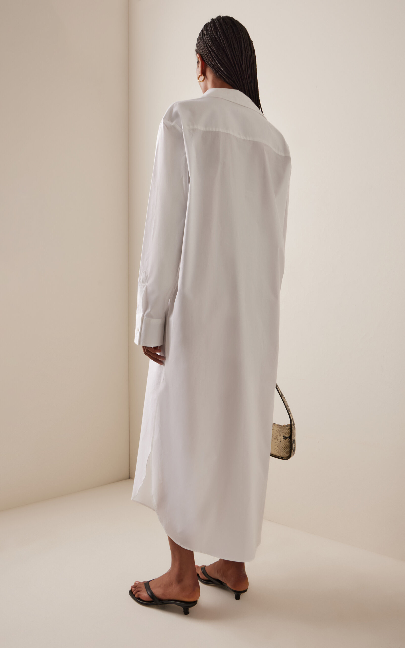 Helena Maxi Shirt Dress white - 4