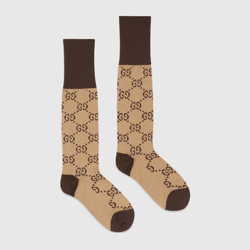 GUCCI GG pattern cotton blend socks outlook