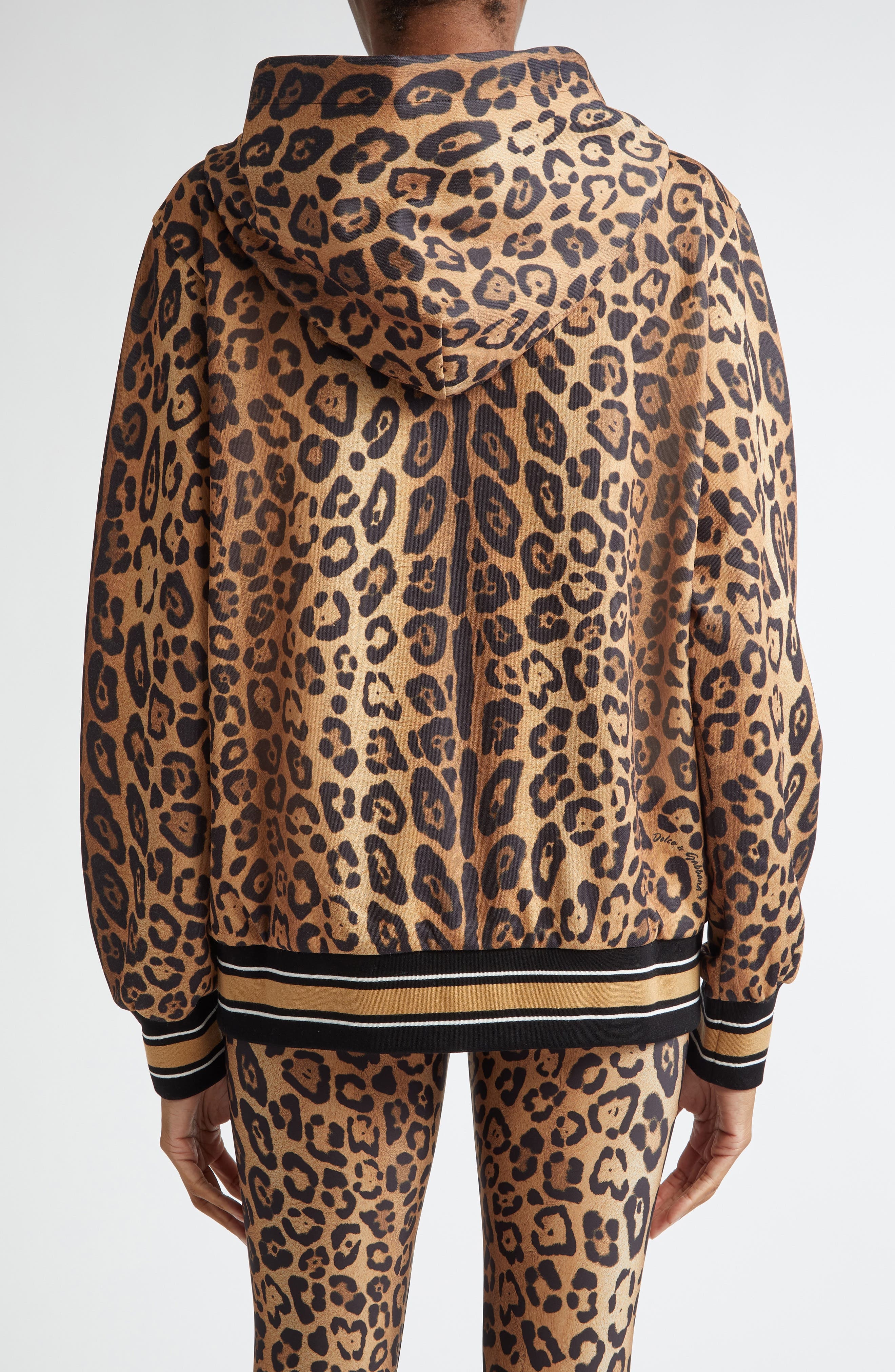 Dolce&Gabbana Leopard Print Logo Bra Top at Nordstrom - 3