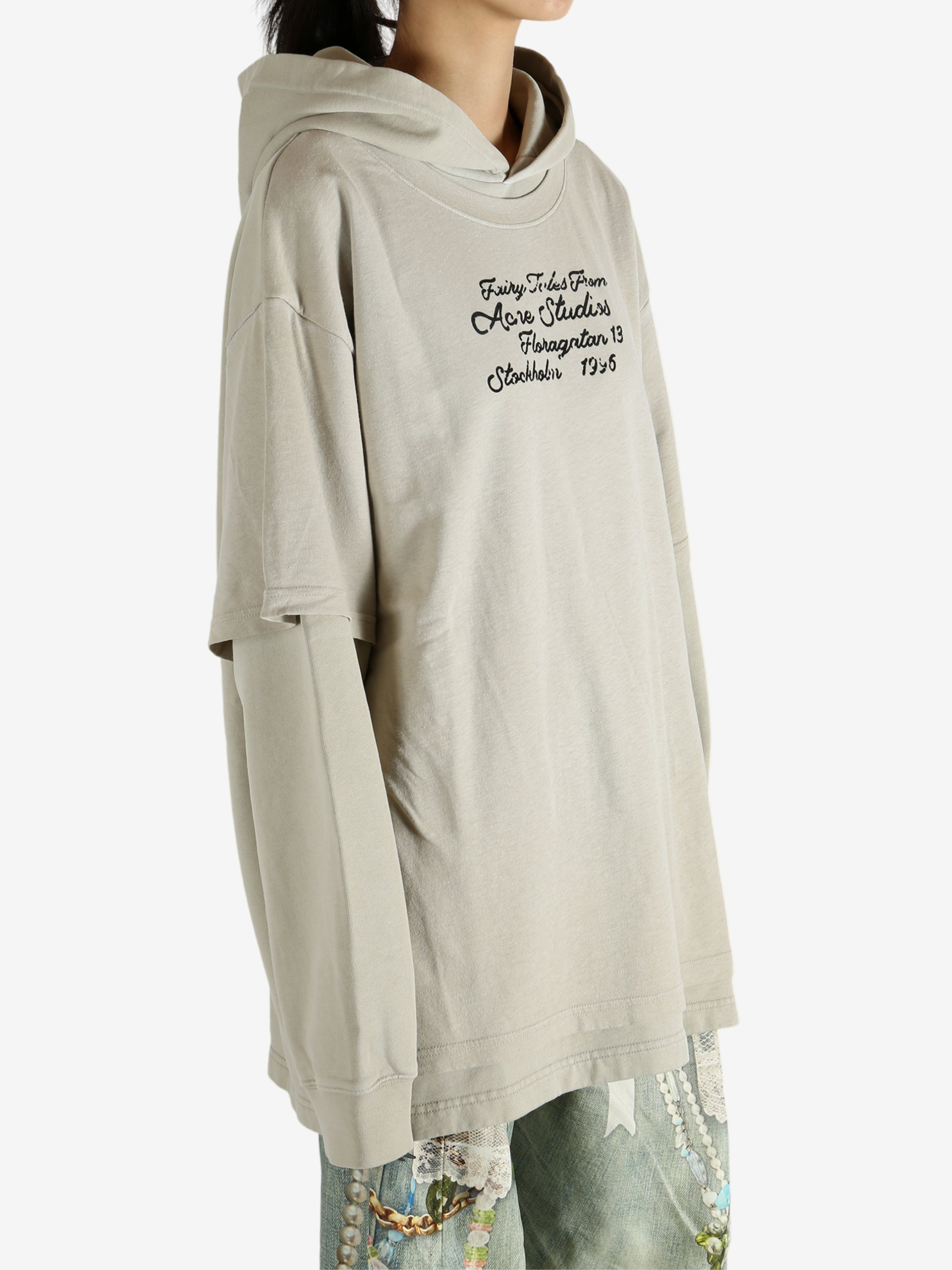ACNE STUDIOS - Women Double Layered Hoodie - 2