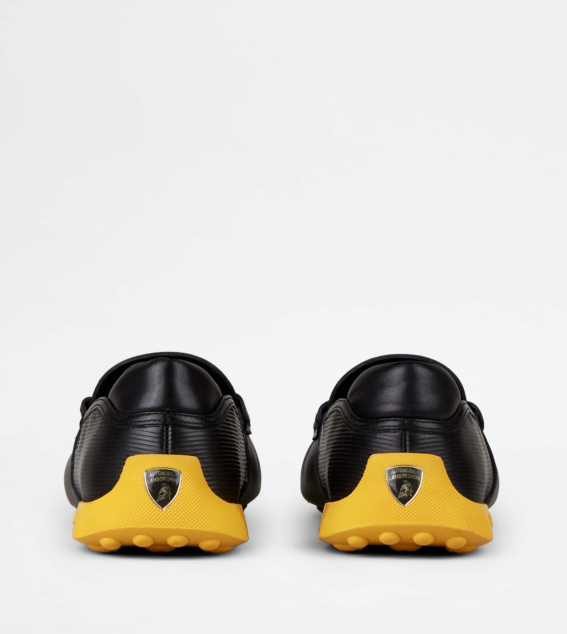 LOAFERS IN LEATHER - BLACK, YELLOW - 2