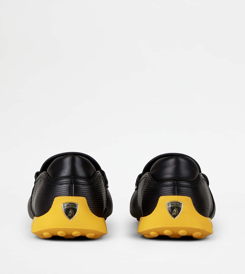 Tod's LOAFERS IN LEATHER - BLACK, YELLOW outlook
