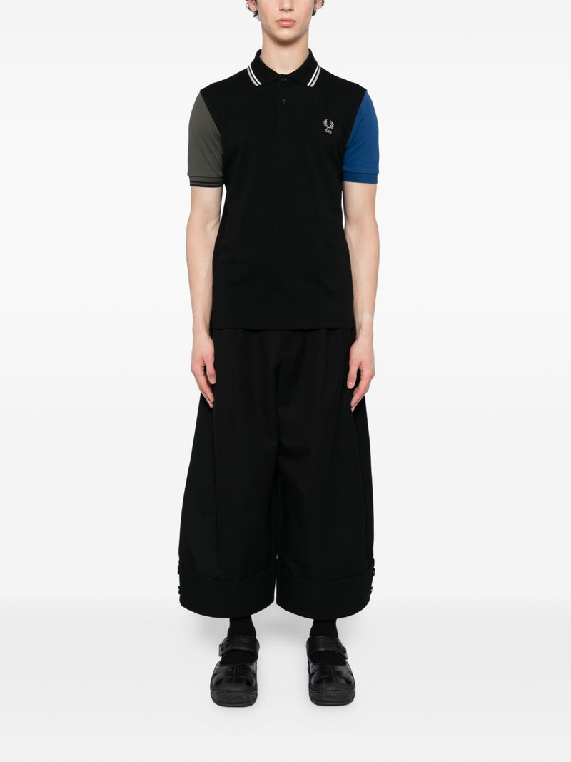 Comme des Garçons SHIRT x Fred Perry colour-block short-sleeve polo shirt outlook