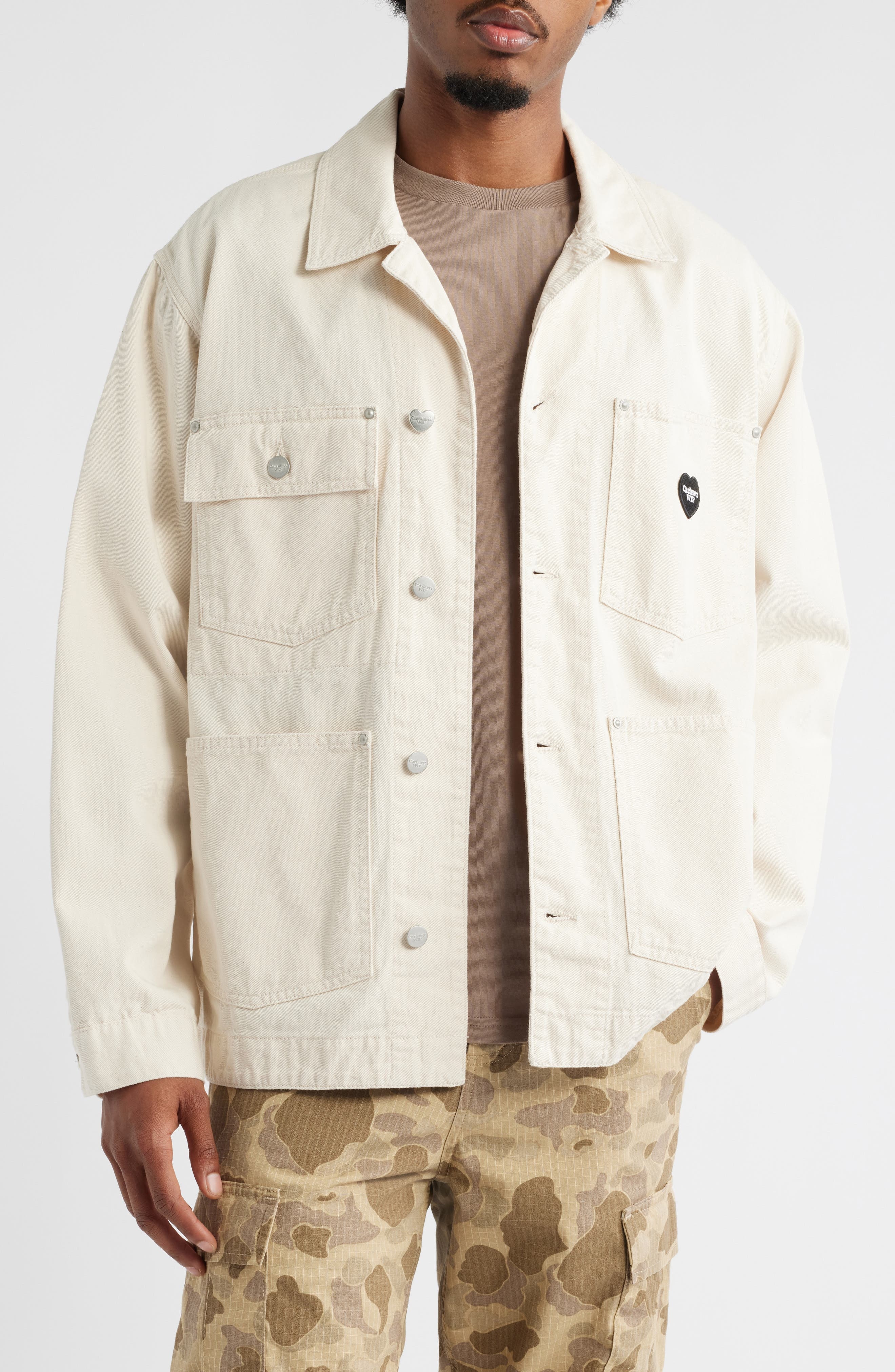 Carhartt Work In Progress Drewe Chore Coat in Natural at Nordstrom - 1