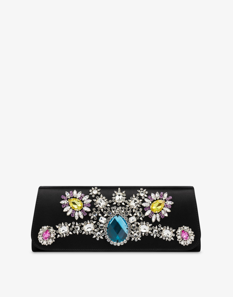JEWELS SATIN CLUTCH 1