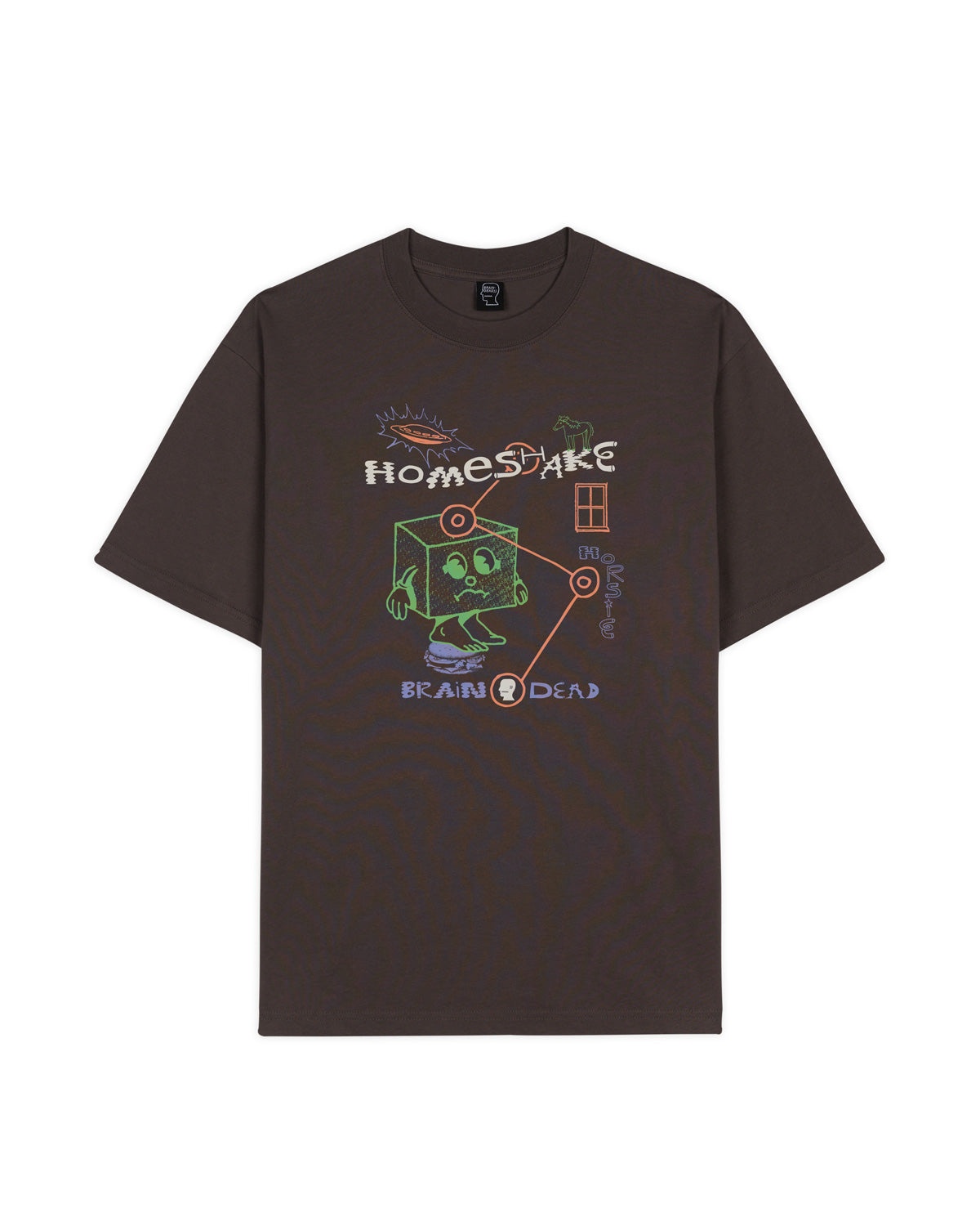 Brain Dead x Homeshake Horsie T-shirt - Clay - 1