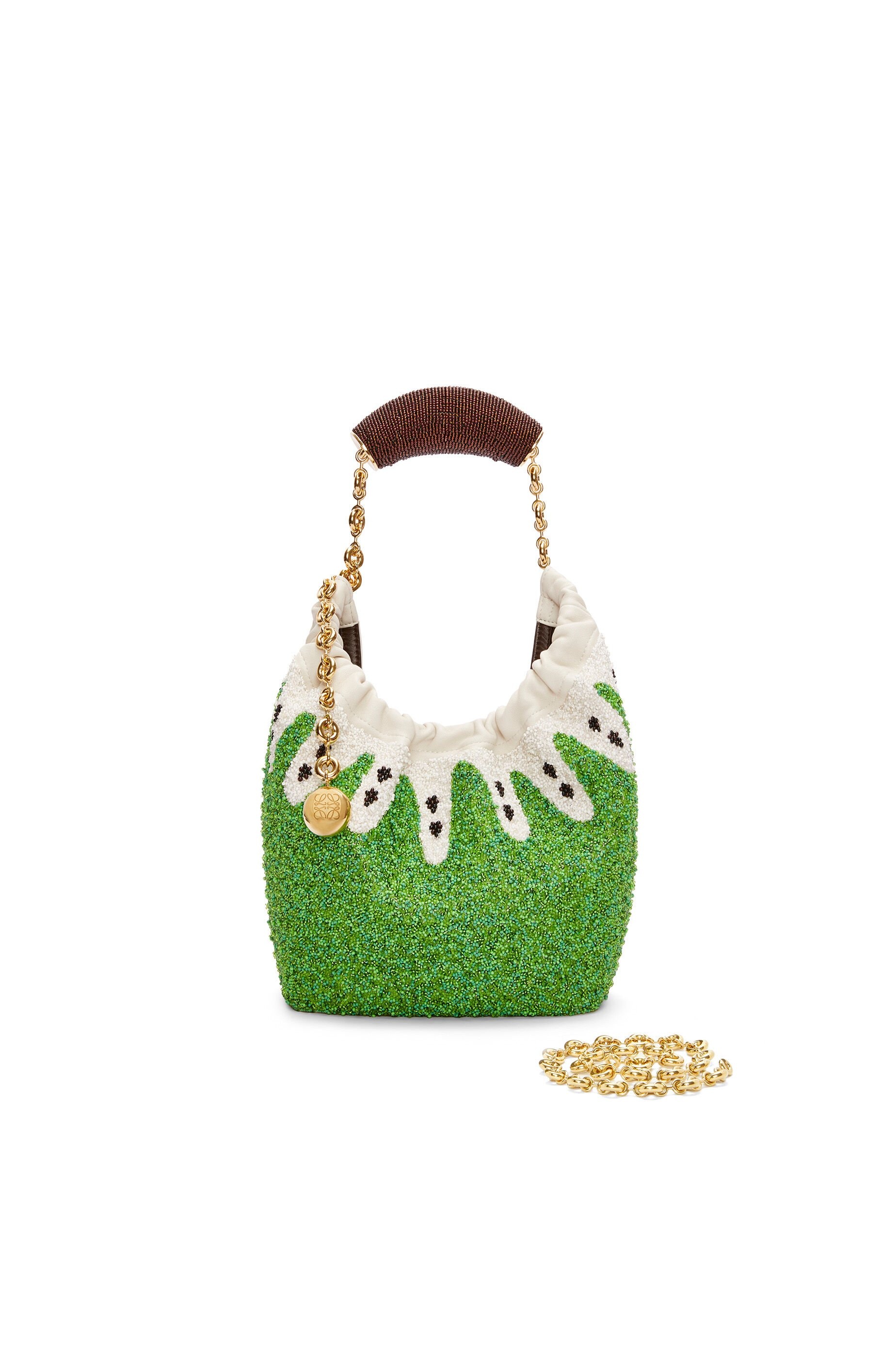 Mini Squeeze bag in beaded leather - 4