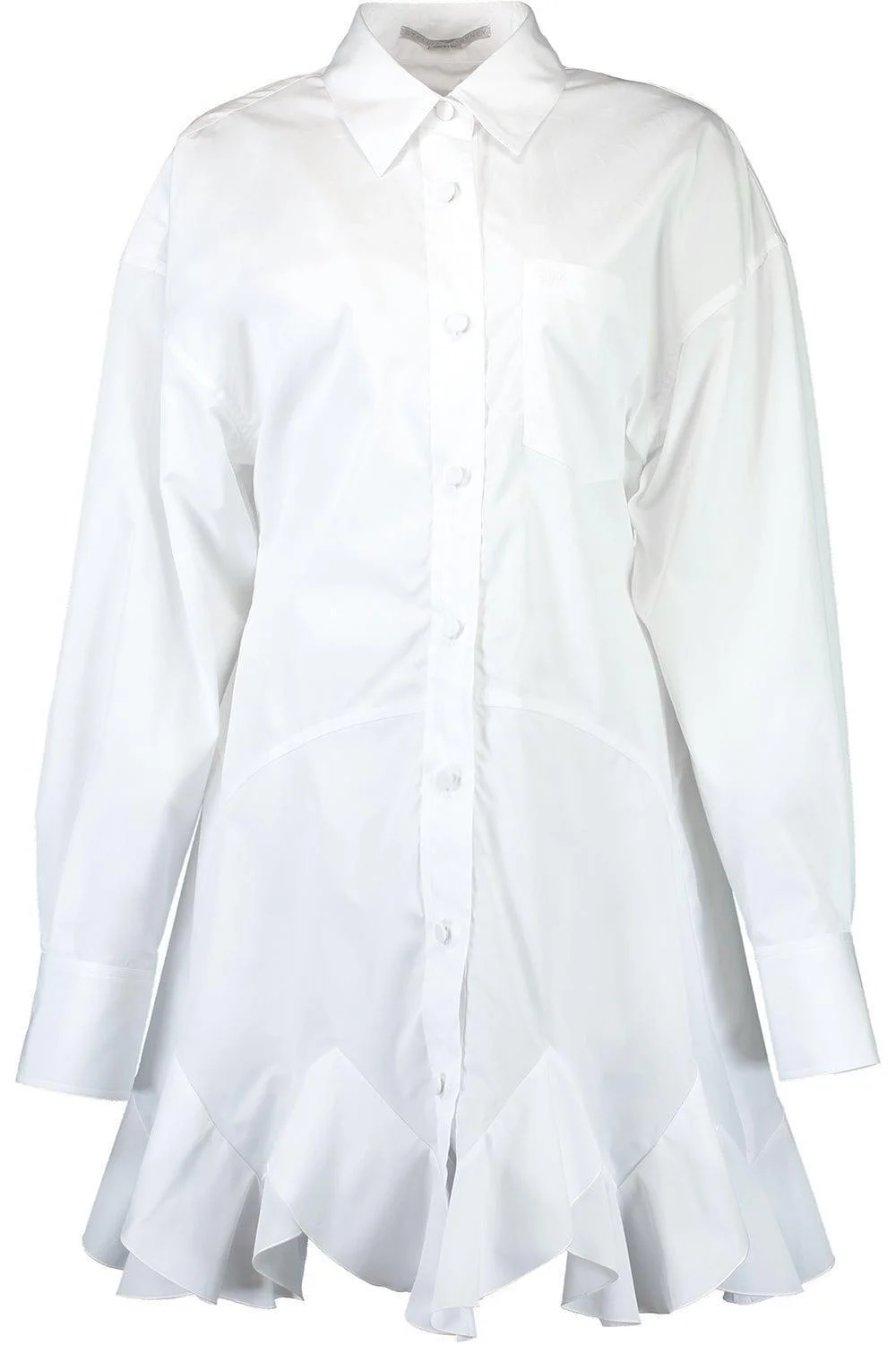 Ruffled Shirt Dress - 1