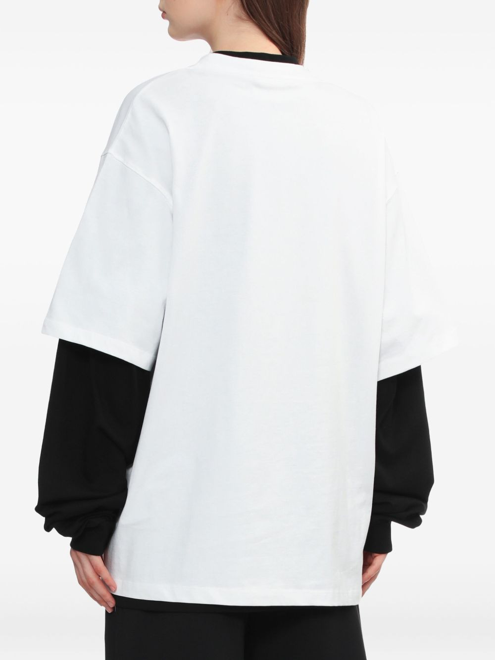 stud-embellished logo T-shirt - 4