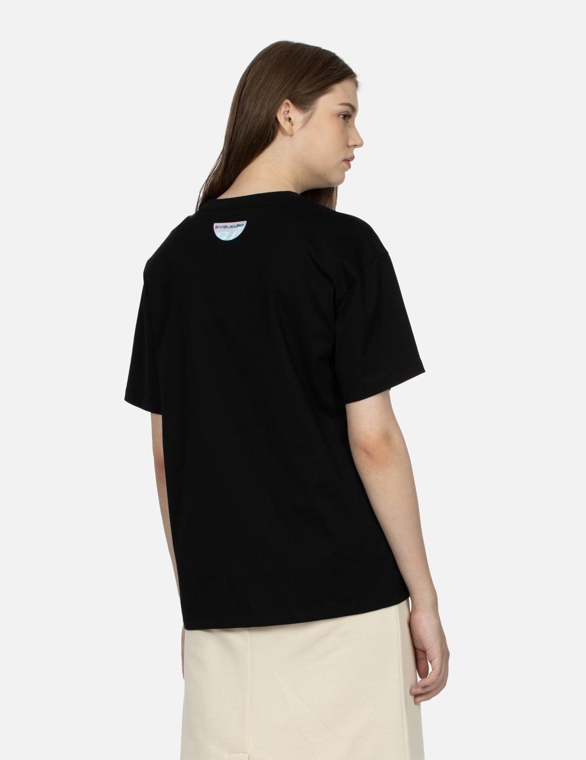 Logo and Heart Print Cut-out Relaxed Fit T-shirt - 8
