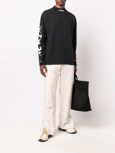 Heron Preston logo-print long-sleeve T-shirt outlook