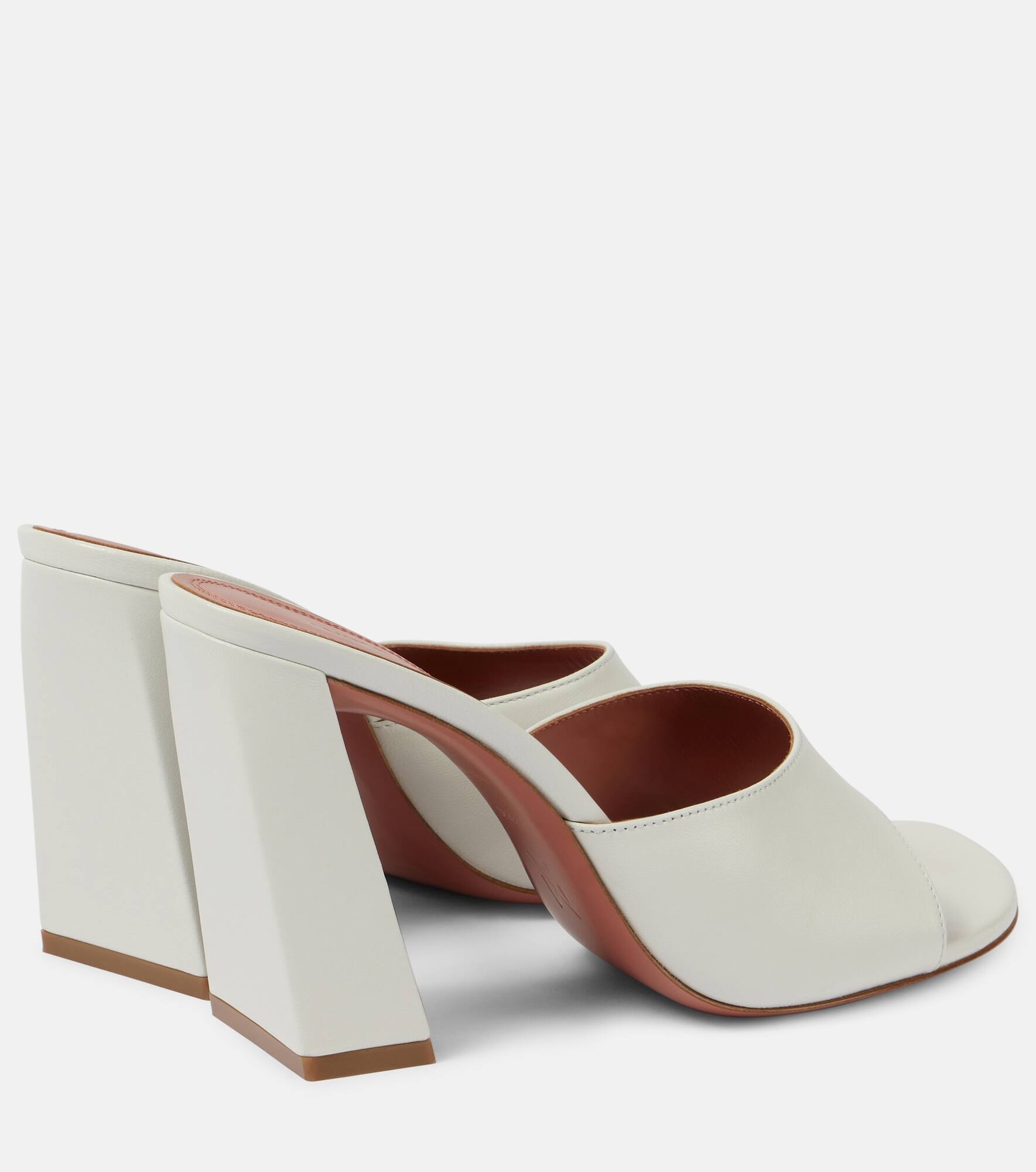 Brigitte 95 leather mules - 3