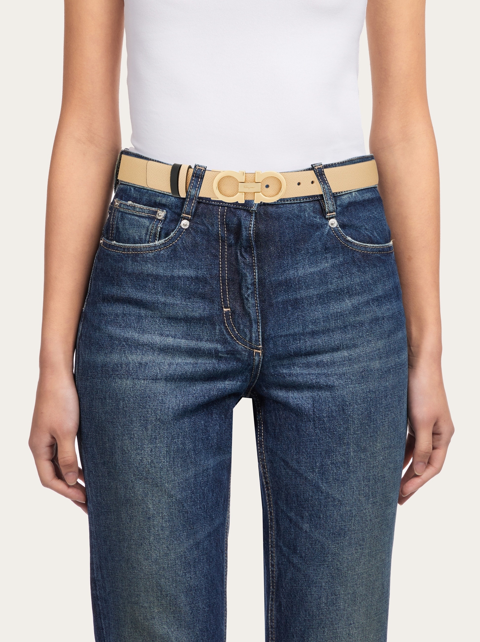 Reversible and adjustable Gancini belt - 4
